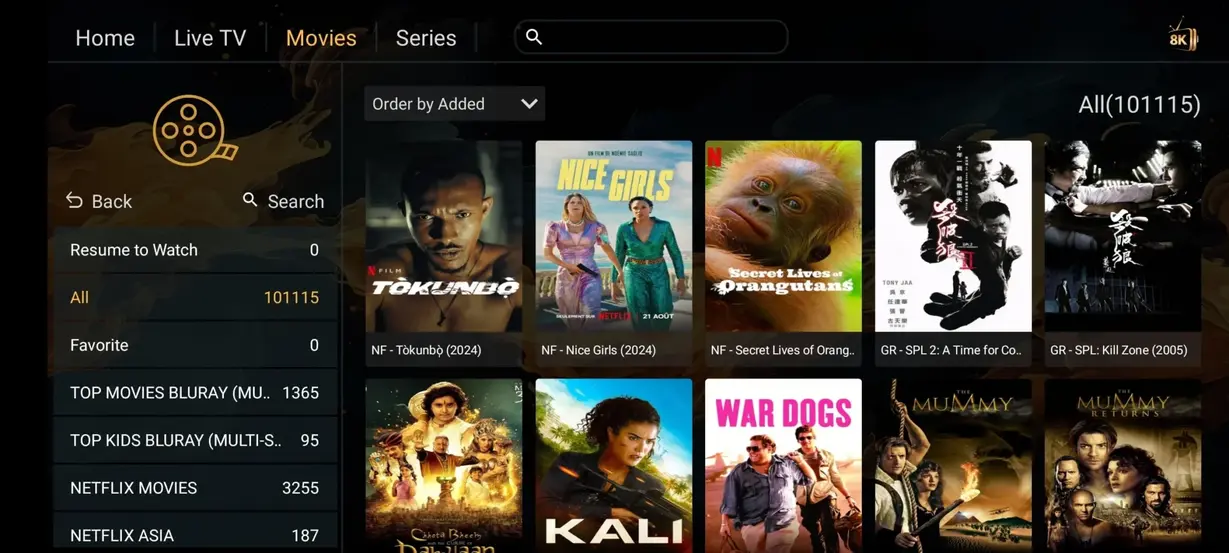 TVNado IPTV preview screen 5