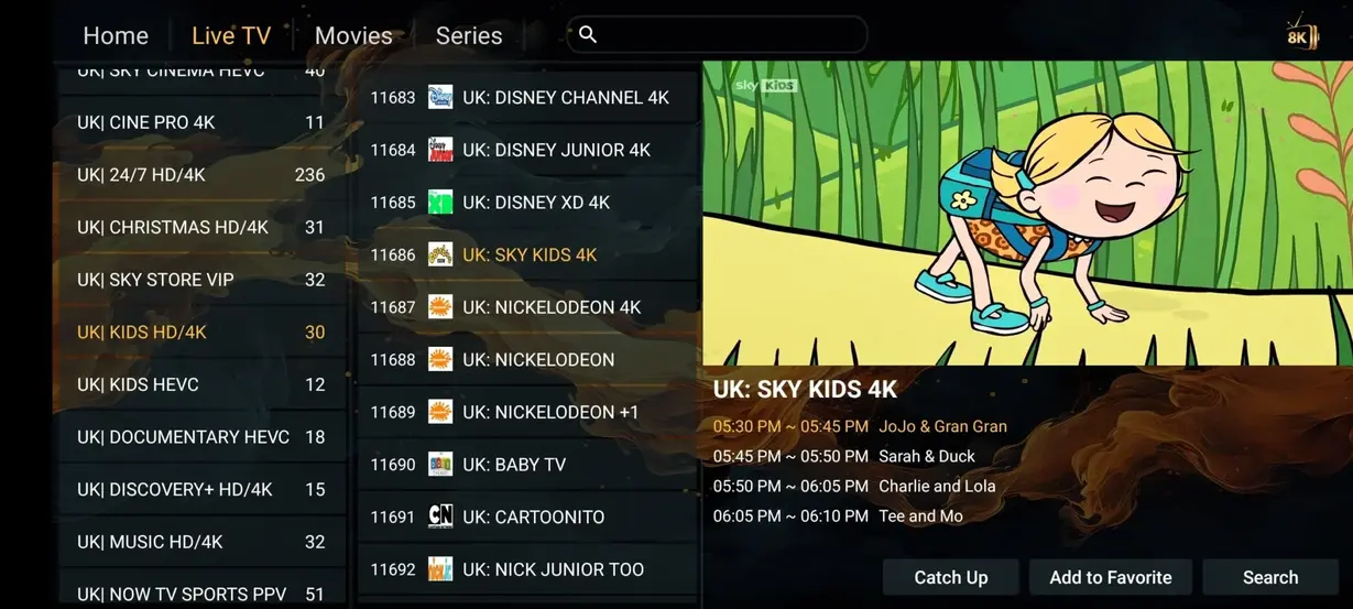 TVNado IPTV preview screen 8